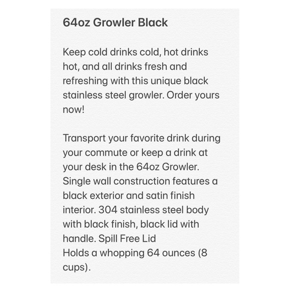 Growler Container 64ozs water cooler - Picture 6 of 8